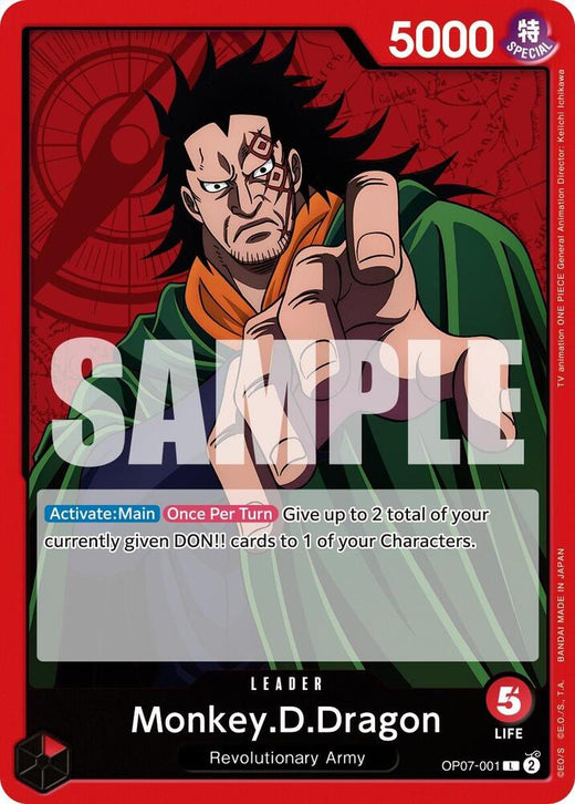 Monkey.D.Dragon (001) OP07-001 L