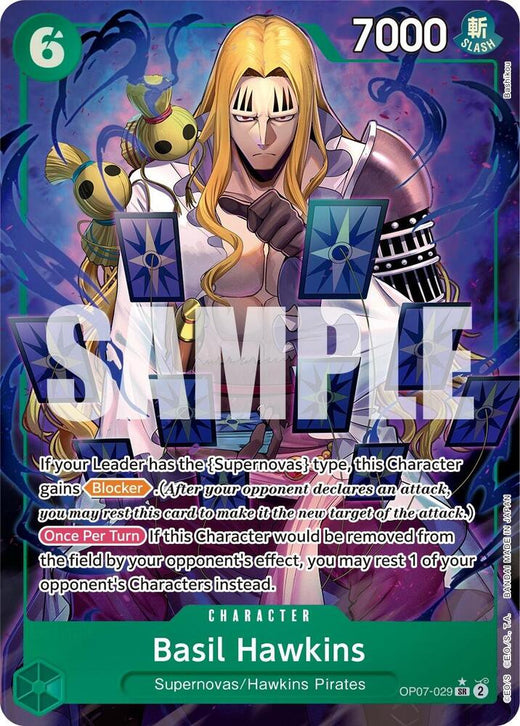 Basil Hawkins (Parallel) OP07-029 SR Foil