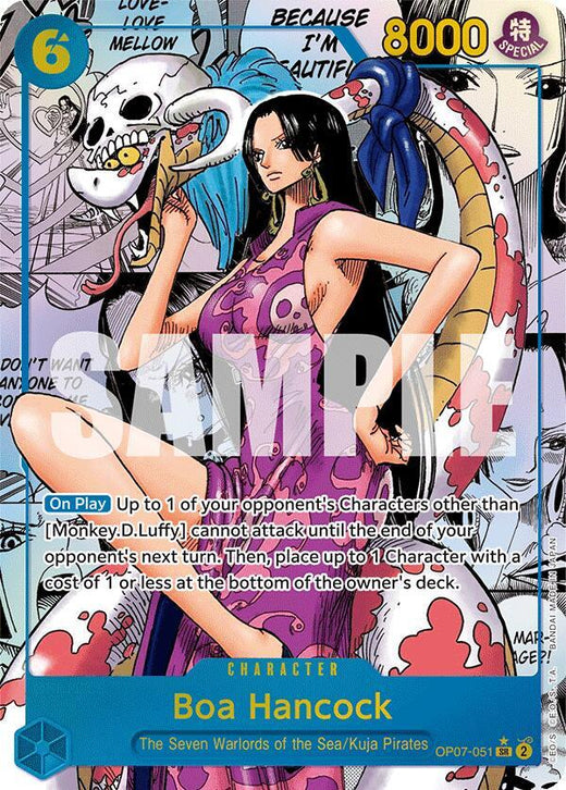 Boa Hancock (051) (Parallel) (Manga) OP07-051 SR Foil
