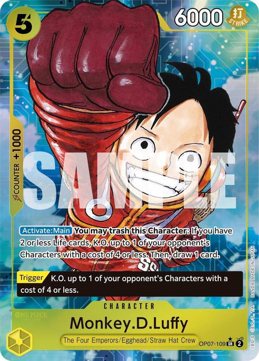 Monkey.D.Luffy (109) (Parallel) OP07-109 SR Foil
