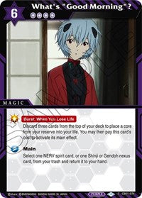 What's "Good Morning"? | Collaboration Booster 01: Halo of Awakening | Common | Holofoil | #CB01-074