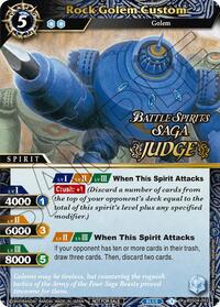Rock Golem Custom (Judge Pack 2024 Vol. 1) | Launch & Event Promos | Rare | Holofoil | #BSS04-092