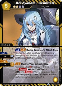 Rei Ayanami -Reunited- | Collaboration Booster 01: Halo of Awakening | Rare | Holofoil | #CB01-065