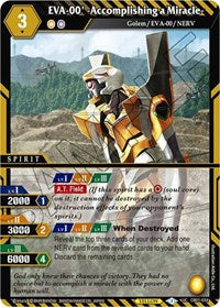 EVA-00' -Accomplishing a Miracle- | Collaboration Booster 01: Halo of Awakening | Uncommon | Holofoil | #CB01-034
