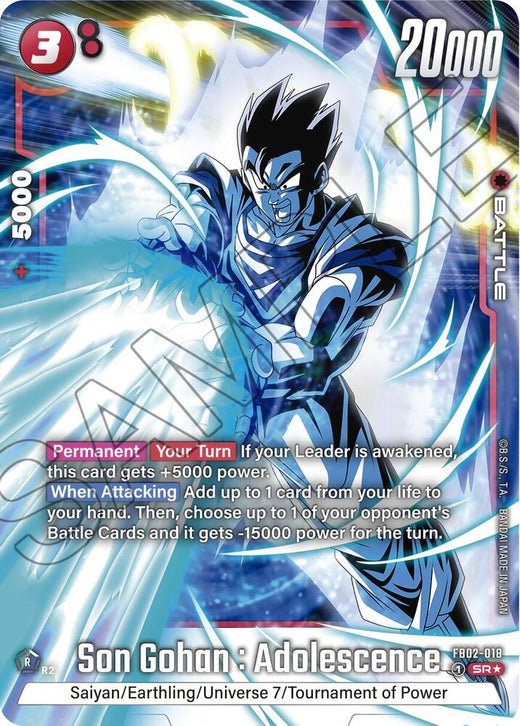 Son Gohan : Adolescencia FB02-018 SR AA
