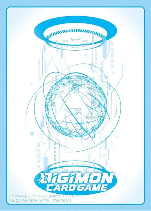 Digimon Card Game Official Sleeves - Digimon Blue Card Sleeves 2024 (60-Pack)