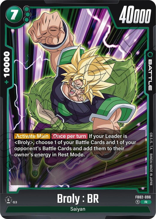 Broly : BR FB02-096 R Lámina