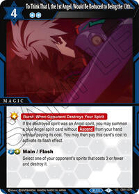 To Think That I, the 1st Angel, Would Be Reduced to Being the 13th... | Collaboration Booster 01: Halo of Awakening | Uncommon | Normal | #CB01-079