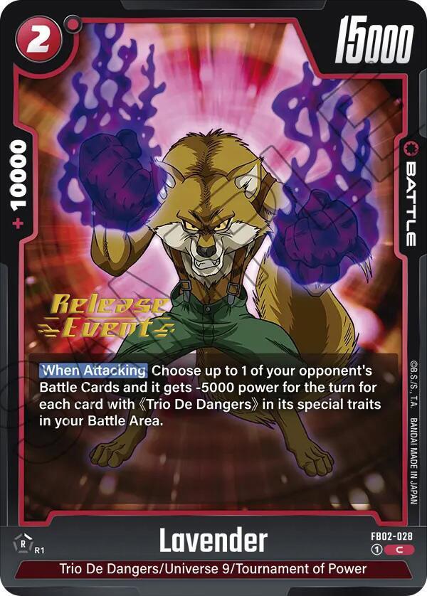 DBS Fusion World: Blazing Aura Release Event Cards Singles