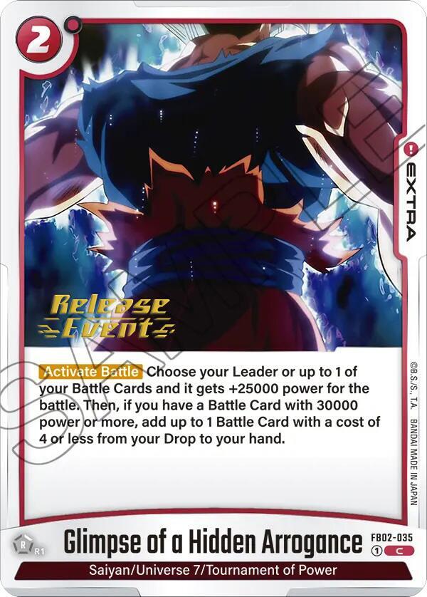 DBS Fusion World: Blazing Aura Release Event Cards Singles