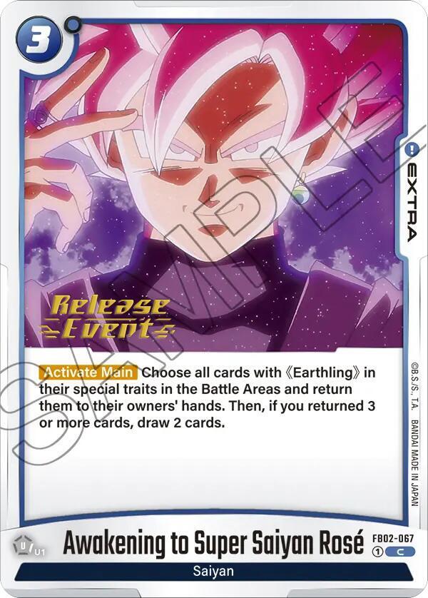 DBS Fusion World: Blazing Aura Release Event Cards Singles
