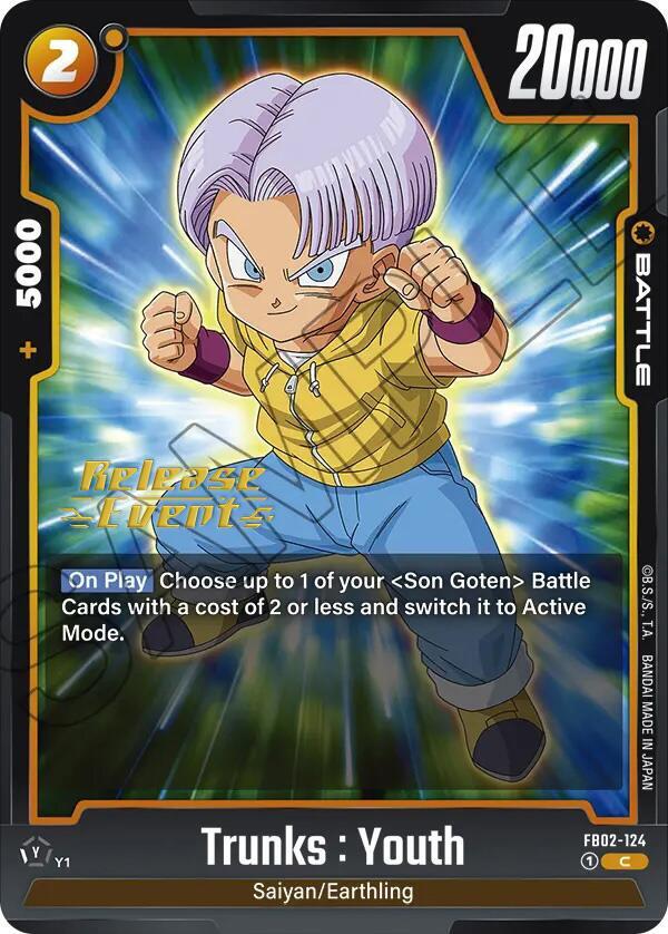 DBS Fusion World: Blazing Aura Release Event Cards Singles