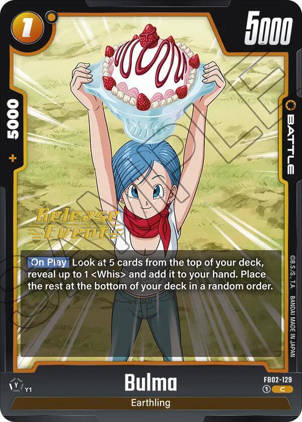 DBS Fusion World: Blazing Aura Release Event Cards Singles