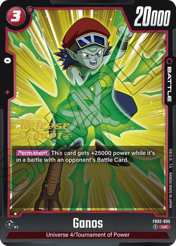 DBS Fusion World: Blazing Aura Release Event Cards Singles