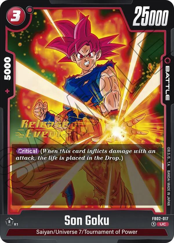 DBS Fusion World: Blazing Aura Release Event Cards Singles
