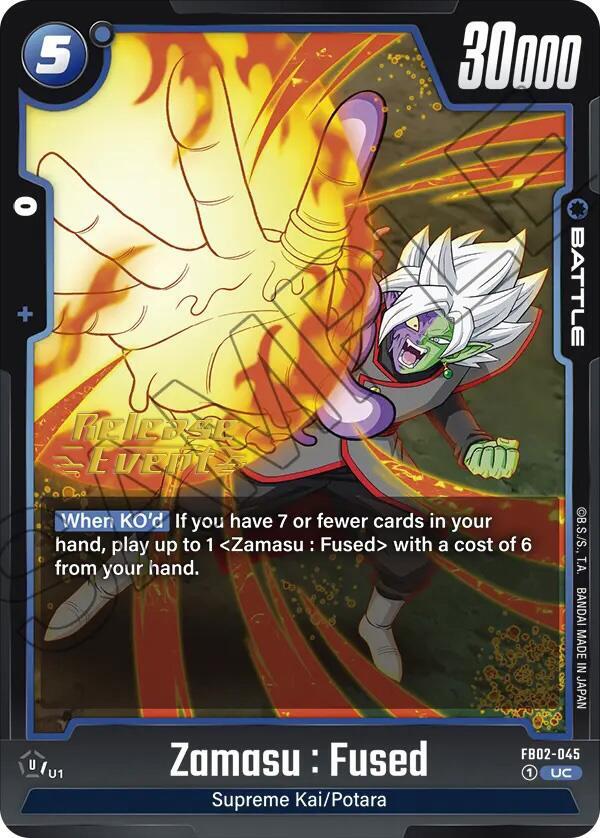 DBS Fusion World: Blazing Aura Release Event Cards Singles