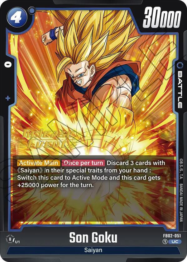 DBS Fusion World: Blazing Aura Release Event Cards Singles