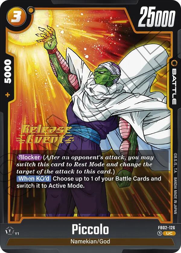 DBS Fusion World: Blazing Aura Release Event Cards Singles