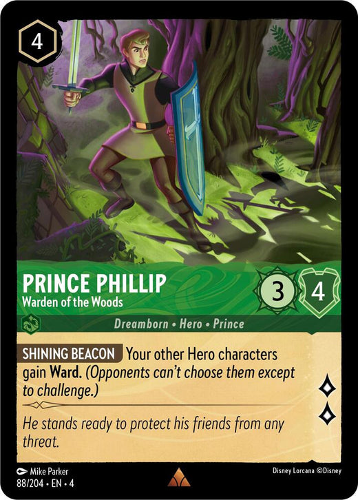 Prince Phillip - Warden of the Woods 88/204 Rare