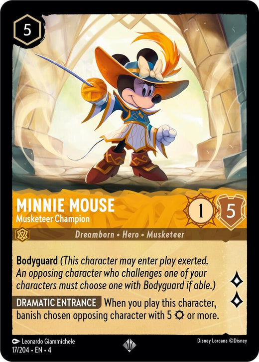 Minnie Mouse - Musketeer Champion 17/204 Super Rare
