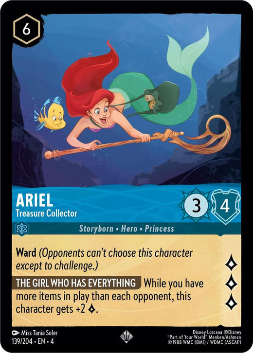 Ariel - Treasure Collector 139/204 Super Rare