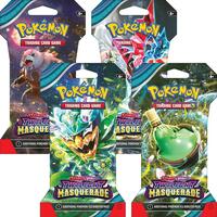 Pokemon: Twilight Masquerade Sleeved Booster Pack Art Bundle [Set of 4]