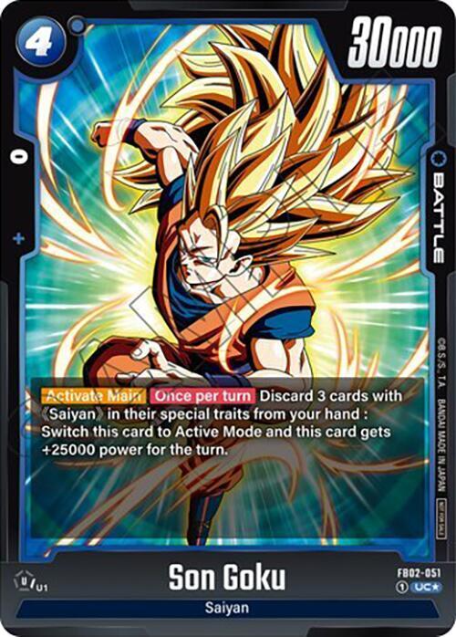 Son Goku - FB02-051 (Paquete de Torneo 02) FB02-051 UC Foil