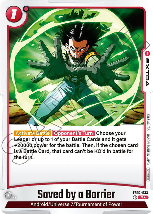 Salvado por una barrera - FB02-033 (Championship Pack 01) FB02-033 R Foil