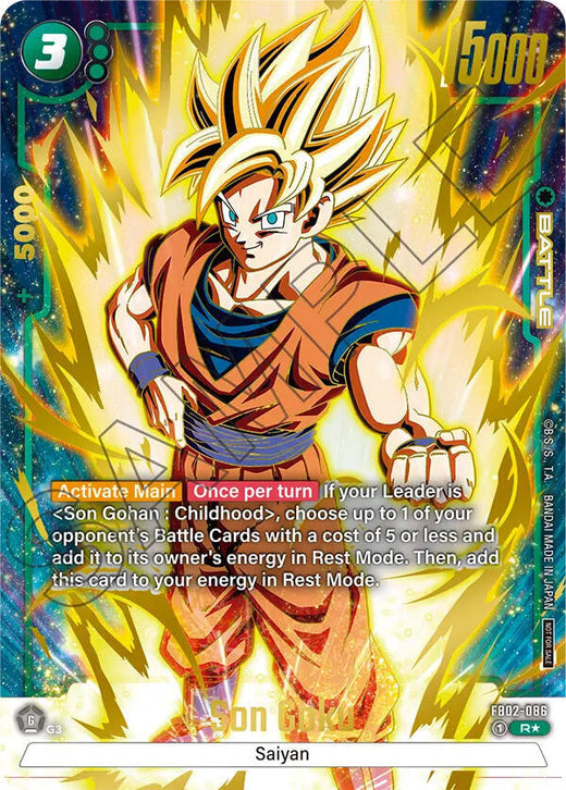 Son Goku - FB02-086 (Paquete de Campeonato 01) FB02-086 R AA