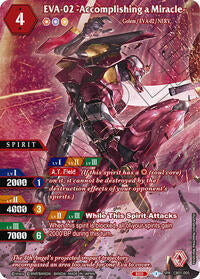 EVA-02 -Accomplishing a Miracle- (SPR) | Collaboration Booster 01: Halo of Awakening | Special Rare | Holofoil | #CB01-005