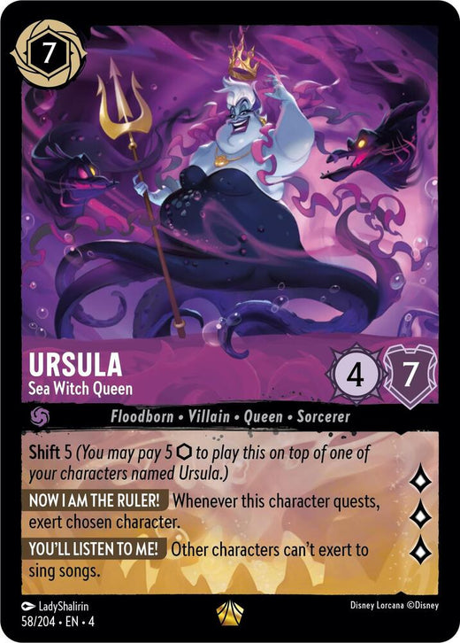 Ursula - Sea Witch Queen 58/204 Legendary