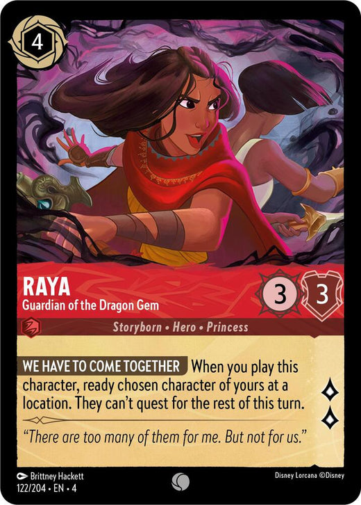 Raya - Guardian of the Dragon Gem 122/204 Common