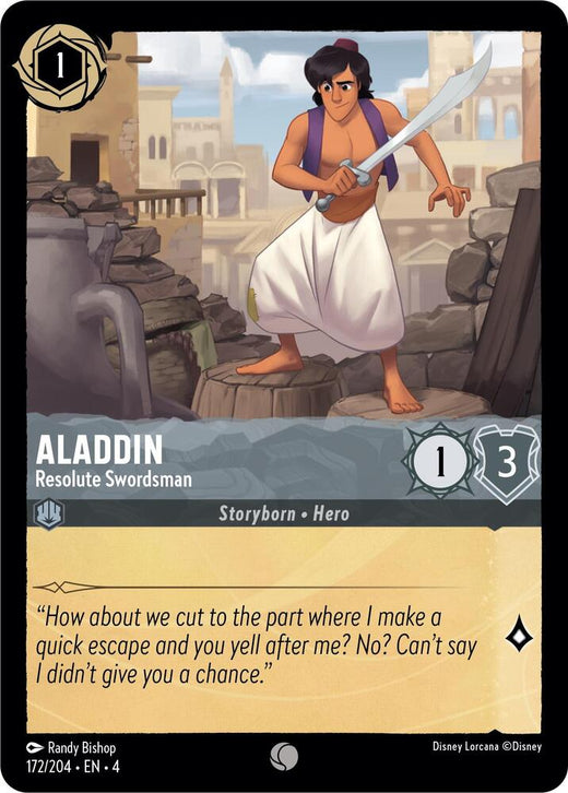 Aladdin - Resolute Swordsman 172/204 Common