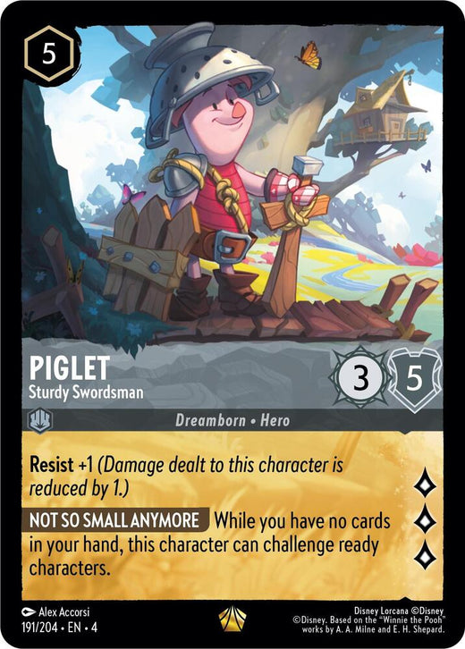 Piglet - Sturdy Swordsman 191/204 Legendary
