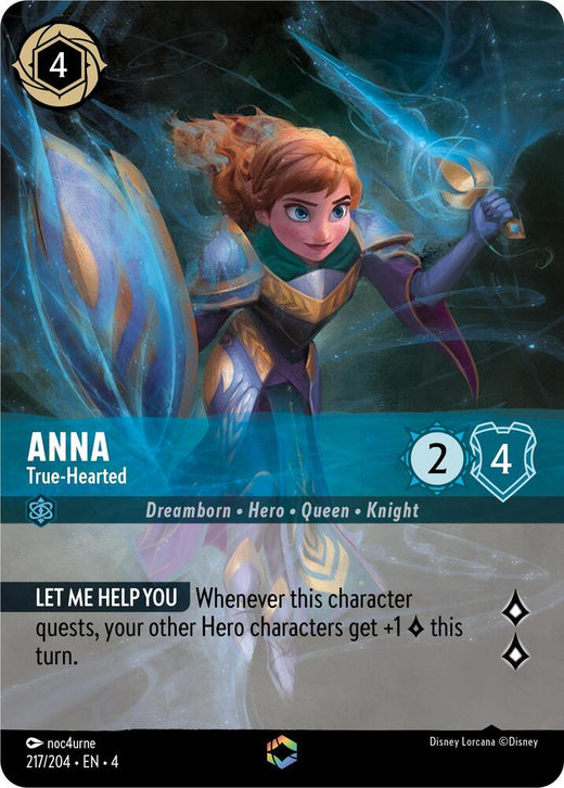 Anna - True-Hearted (Enchanted) 217/204 Enchanted Holofoil
