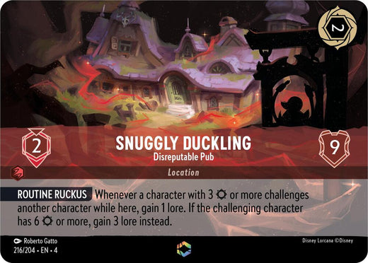 Snuggly Duckling - Disreputable Pub (Enchanted) 216/204 Enchanted Holofoil