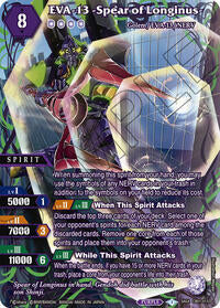 EVA-13 -Spear of Longinus- (SAGA) | Collaboration Booster 01: Halo of Awakening | Saga Rare | Unspecified | #CB01-013