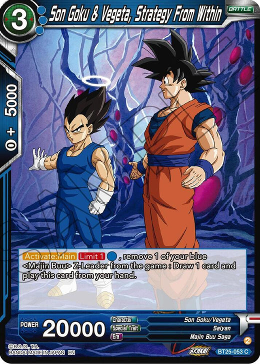 Son Goku & Vegeta, Strategy From Within BT25-053 Common