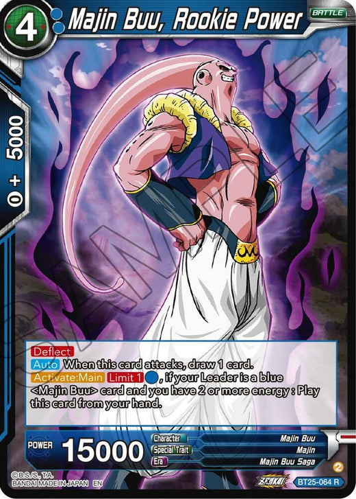 Majin Buu, Rookie Power BT25-064 Rare Foil