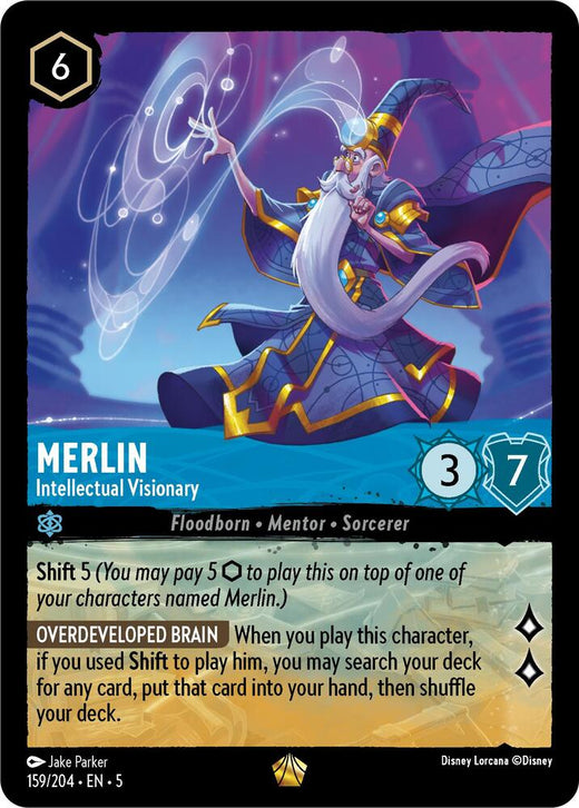 Merlin - Intellectual Visionary 159/204 Legendary