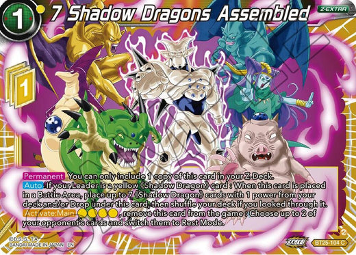 7 Shadow Dragons Assembled BT25-104 Common
