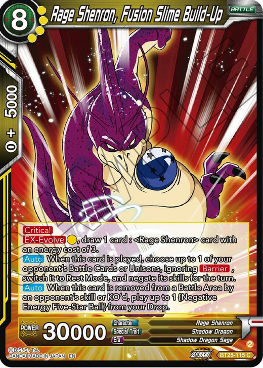 Rage Shenron, Fusion Slime Build-Up BT25-115 Common