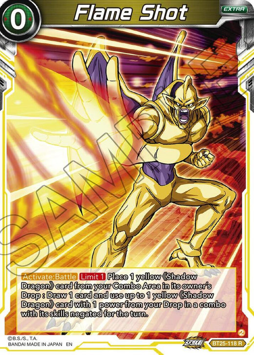 Flame Shot BT25-118 Rare Foil
