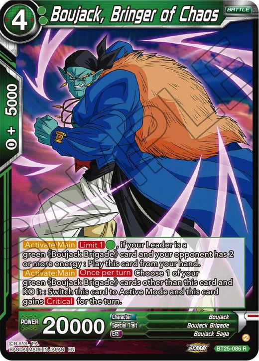 Boujack, Bringer of Chaos BT25-086 Rare Foil