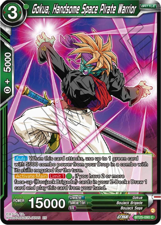 Gokua, Handsome Space Pirate Warrior BT25-090 Common
