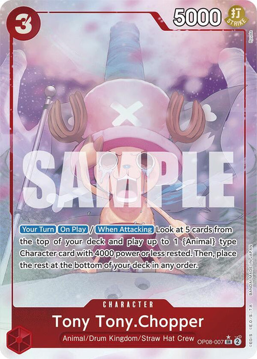 Tony Tony.Chopper (0070) (Parallel) OP08-007 SR Foil