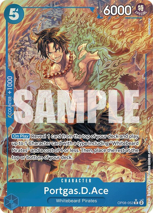 Portgas.D.Ace (Parallel) OP08-052 R Foil