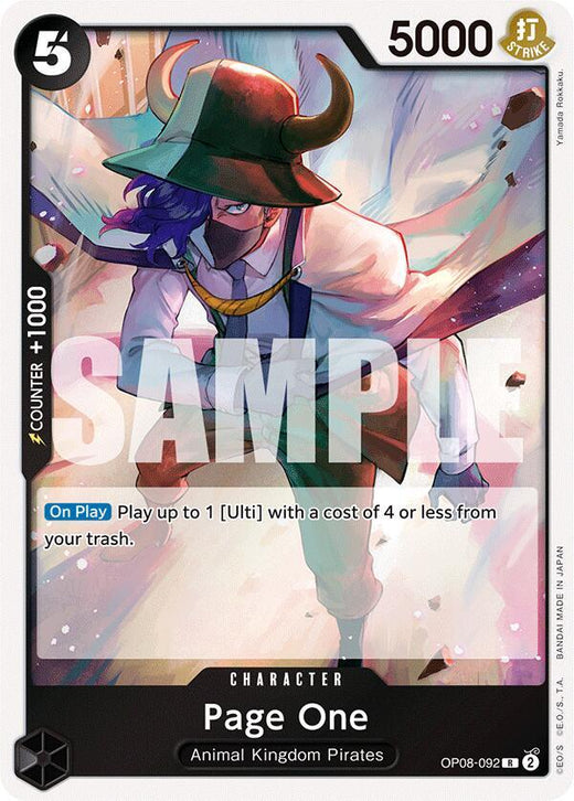 Page One OP08-092 R Foil