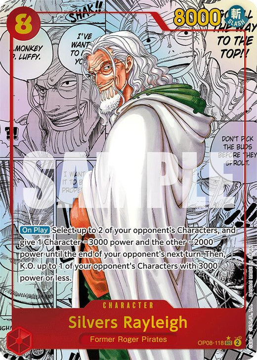Silvers Rayleigh (Parallel) (Manga) OP08-118 SEC Foil