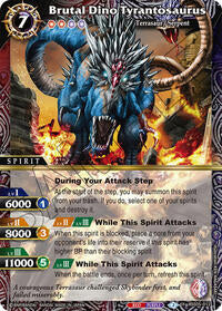 Brutal Dino Tyrantosaurus | Strangers in the Sky | X Rare | Holofoil | #BSS05-012